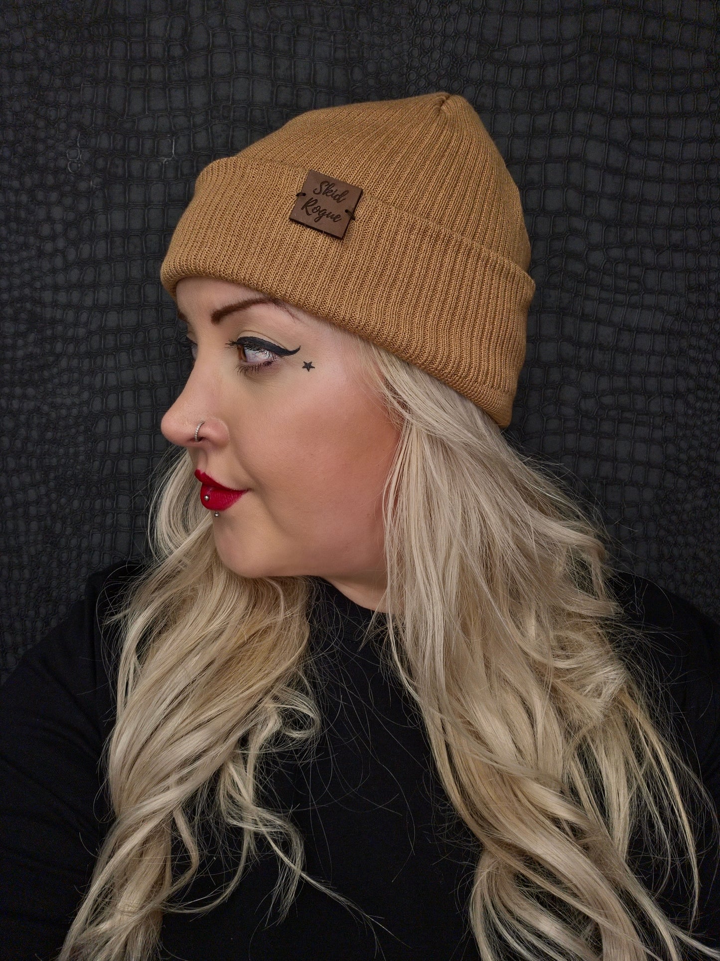 Organic Cotton Rogue Beanie - Beige Mini
