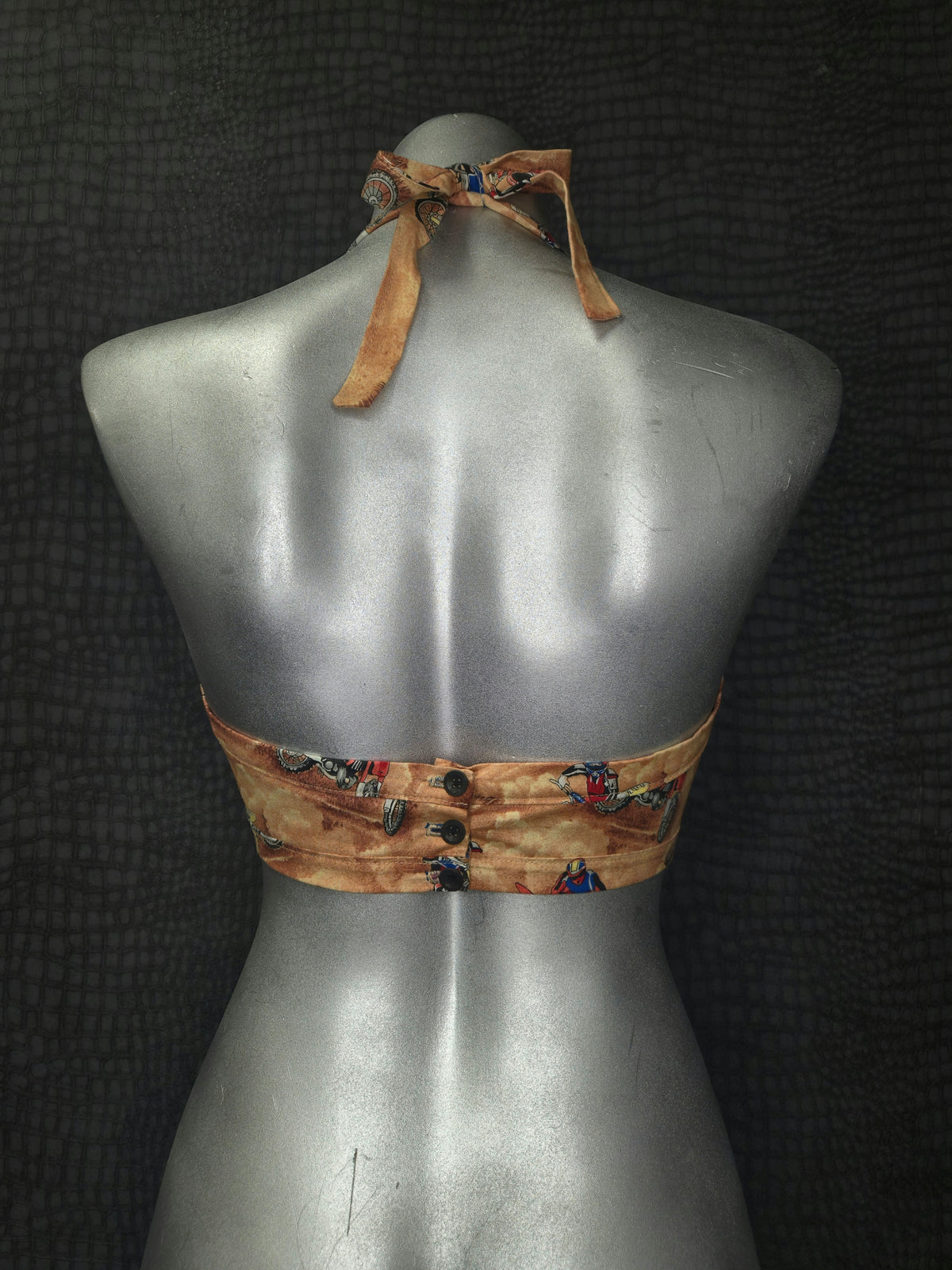 Lita Halter Crop Top - Motorcross