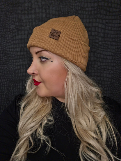 Organic Cotton Rogue Beanie - Beige Mini