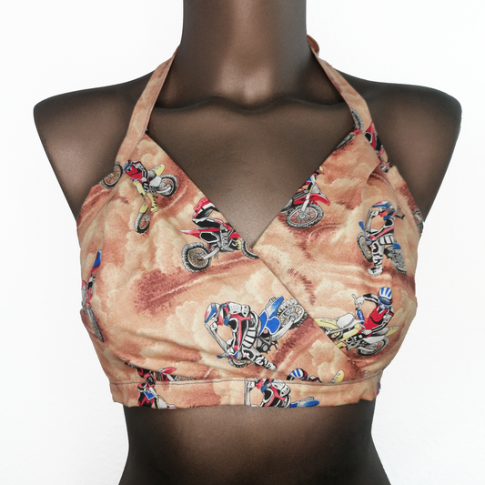 Lita Halter Crop Top - Motorcross